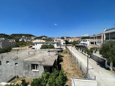 an aerial view of a city with buildings at Apartments Zati in Ulcinj