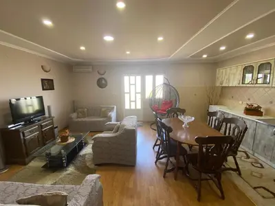 a living room with a couch and a table at Skadar Lake Apartment -Karolina in Vranjina