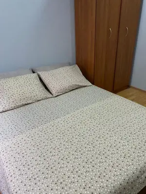 a bed with two pillows on it in a bedroom at Skadar Lake Apartment -Karolina in Vranjina
