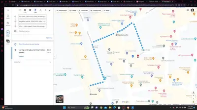 a screenshot of a google maps page in a computer screen at Centar Starog Grada in Kotor