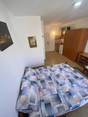 a bedroom with a bed in a room at Violit Apartments&Restaurant in Sutomore