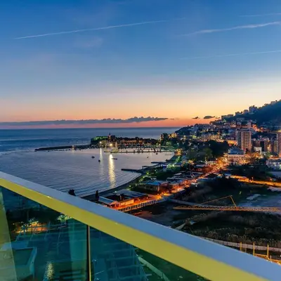 a view of a city from the top of a building at TC BiG APARTMENTS in Budva