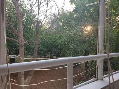 a balcony with a view of a tree at Warm & Welcoming Vele Residence in Bar
