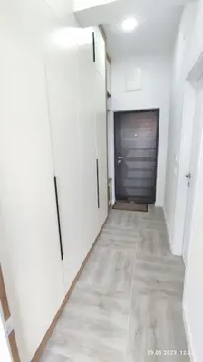 an empty hallway with a door in a room at Apartments LORA Susanj #39 in Bar