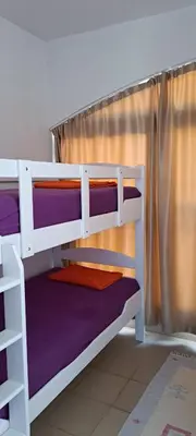 a couple of bunk beds in a room at Petrovac Studio Apartment Ana in Petrovac na Moru