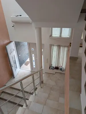 an overhead view of a staircase in a house at Vila Anja in Dobra Voda