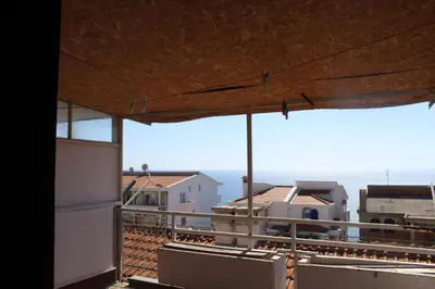 a view from the balcony of a building at Glendza Apartman in Ulcinj