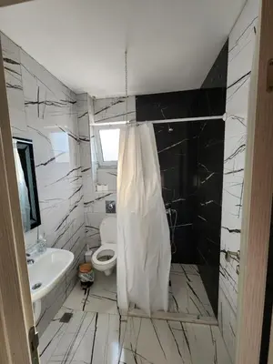 a bathroom with a toilet and a sink at Apartment FLORA in Bregvija