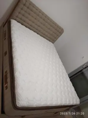 a mattress in the back of a bed in a truck at Apartments Exclusive in Ulcinj