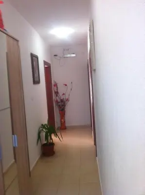 a hallway leading to a room with a plant at Apartments Nedovic-Jaz in Budva