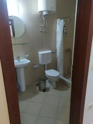 a bathroom with a toilet and a sink at Family House Milic in Ulcinj in Ulcinj