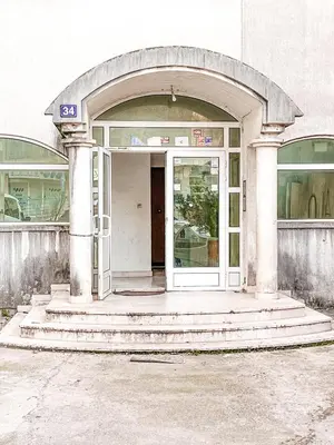 an entrance to a building with an open door at AvR Street Budva in Budva