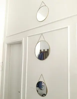 a mirror on the door of a bathroom at B&L Chic apartment in Škaljari