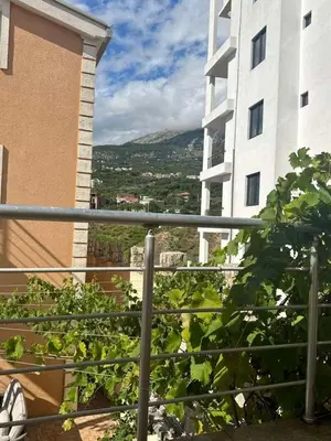 a view of a city from a balcony of a building at La Terrazza in Dobra Voda