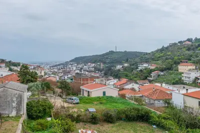 a view of a city from a hill at Nomad apartments in Ulcinj