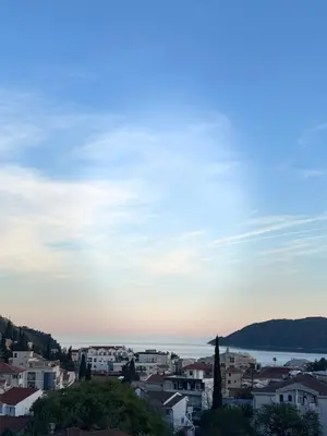 a view of a city with a sky at MBD apartment Budva in Budva