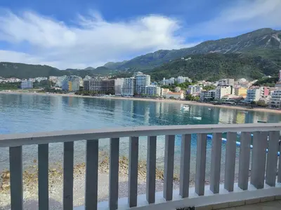 a view of a city and a body of water at Adrian in Rafailovici