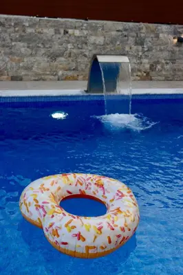 a swimming pool with at Villa Cataleya in Ulcinj