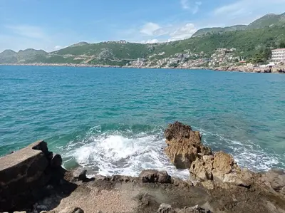 a view of the ocean from the shore at Olga 112 in Bar