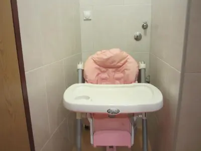 a bathroom with a sink and a dummy head at Apartmani Neda Bane in Petrovac na Moru