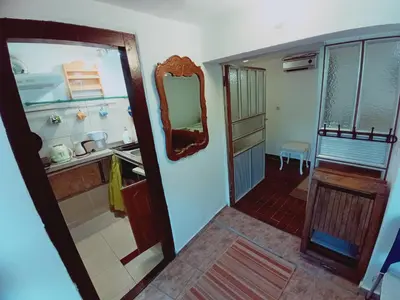 a bathroom with a sink and a mirror on the wall at Zagradge IN Apartments in Zagrađe