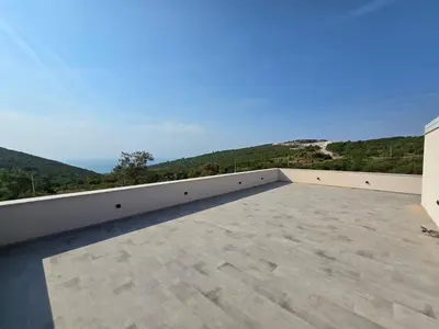 a view from the roof of a house at Villa LuceSole Budva in Budva