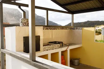 a house under construction with a kitchen with a view at Liona in Sutomore