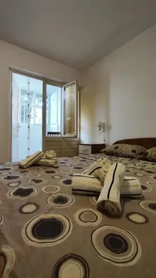 a large room with a large rug on the floor at Apartman Centar Bar in Bar