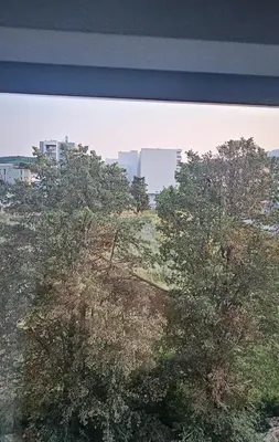 a view of a city with trees and buildings at SOL Apartment in Ulcinj