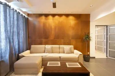 a living room with a couch and a table at Torch Apartments in Budva