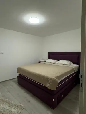 a bedroom with a bed in a room at Apartment Airport DD in Mitrovići
