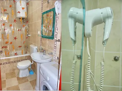a bathroom with a shower and a toilet and a sink at Apartments Maris in Petrovac na Moru