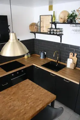a kitchen with a sink and a counter top at cozy family apartment in Cetinje