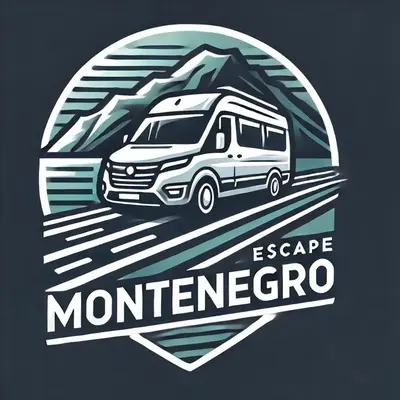 a van is parked in front of a mountain at Escape Montenegro Campervan Durmitor in Podgorica