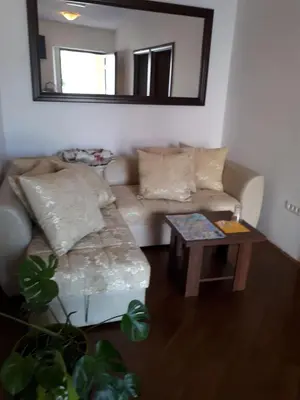 a living room with a couch and a table at Apartment Biba in Virpazar