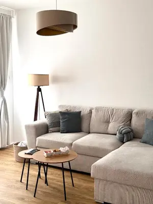a living room with a couch and a table at Apartment Simovic in Cetinje