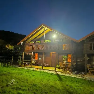 Wooden Lakeside Cottage