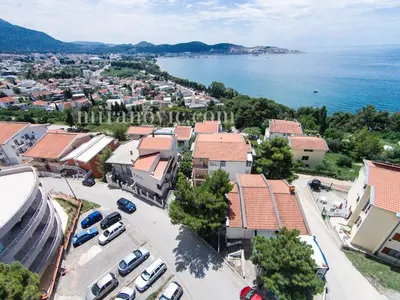 an aerial view of a town next to the water at Comfort Apartments in Bar