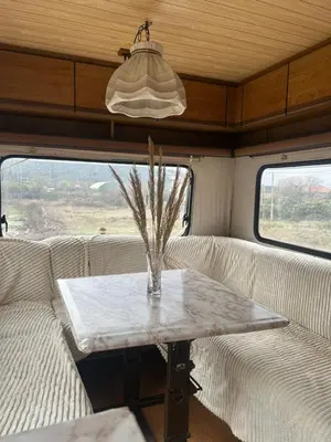 a table in the back of an rv at A little paradise in Kotor