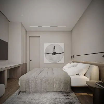 a bedroom with a bed and a television in it at Dukley villas in Budva