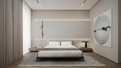 a bedroom with a bed and a large window at Dukley villas in Budva