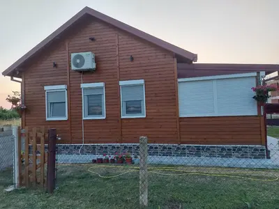a house with a fence in front of it at Biser Štoja in Donji Štoj