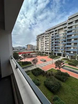 a view from a balcony of a large building at Urban Apartment Master Quart in Podgorica