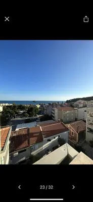 a view of a city with roofs and buildings at Njaro del Mar 17 in Petrovac na Moru