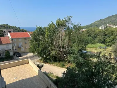 a view from the roof of a house at Velvet apartment Petrovac in Petrovac na Moru