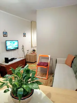 a living room with a couch and a chair at Felicia Apartments in Budva