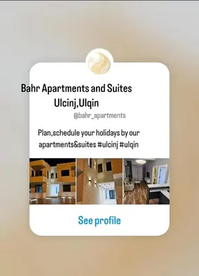 a screenshot of a website with a picture of a cat at Bahr DELUX App & Suite in Ulcinj