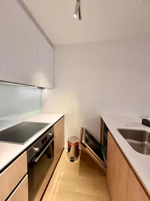 a kitchen with a sink and a counter at Onia Luxury Escape in Budva