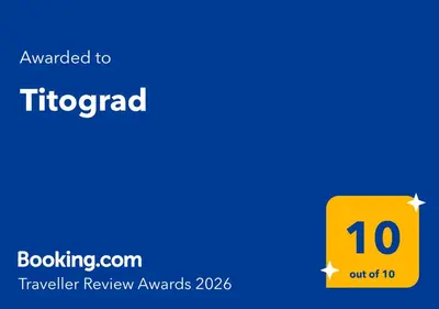 a yellow rectangle with the text upgraded to flipped at Titograd in Podgorica