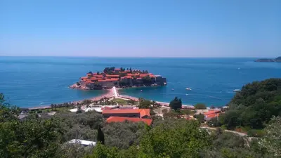 an island in the middle of the ocean at Nataliia Twister Apartment in Budva